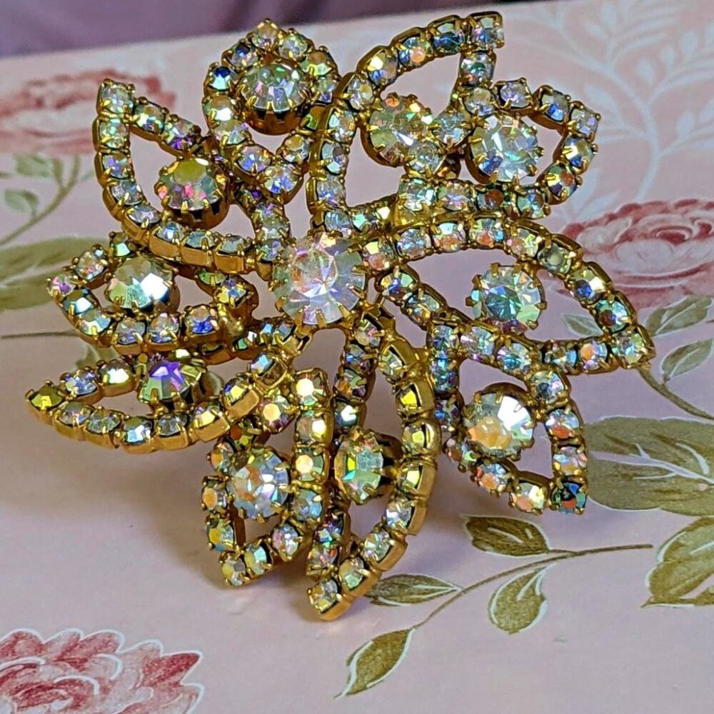 Delightful AB Bling Brooch